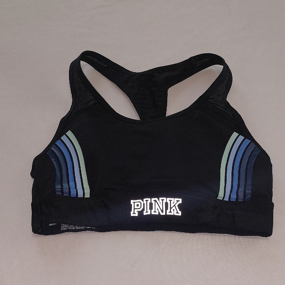 Victoria's Secret PINK Black Sports Bra.Size S